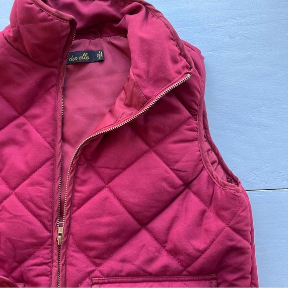 Maroon Quilted Vest - Picture 11 of 14
